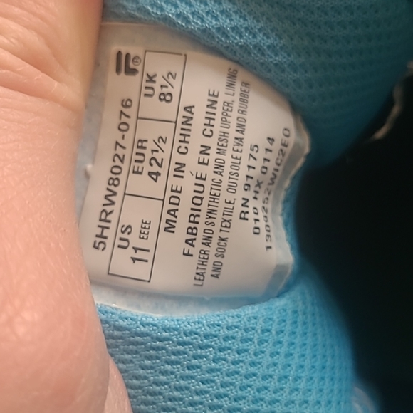 Fila soers womens running sneakers. - Picture 7 of 7